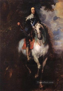 アンソニー・ヴァン・ダイク Painting - イングランド王チャールズ 1 世の騎馬肖像バロックの宮廷画家アンソニー ヴァン ダイク